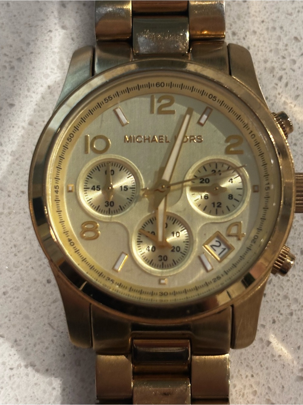 Michael Kors Gold Chronograph Bracelet Watch